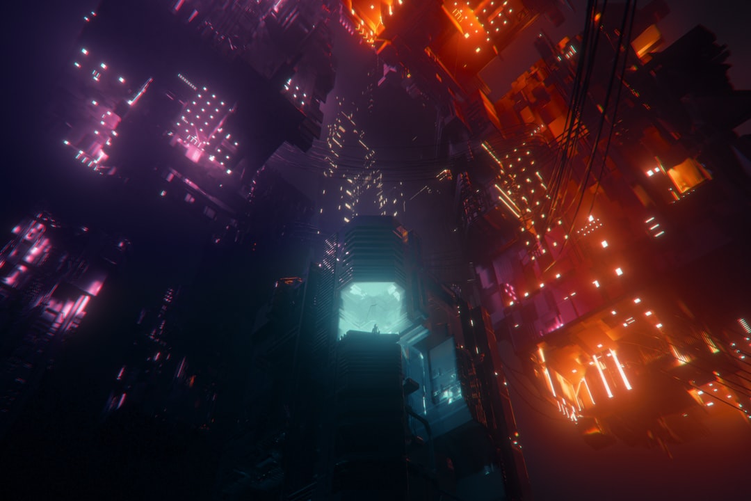 a cyberpunk city scene generated by AI - Creative AI prompts