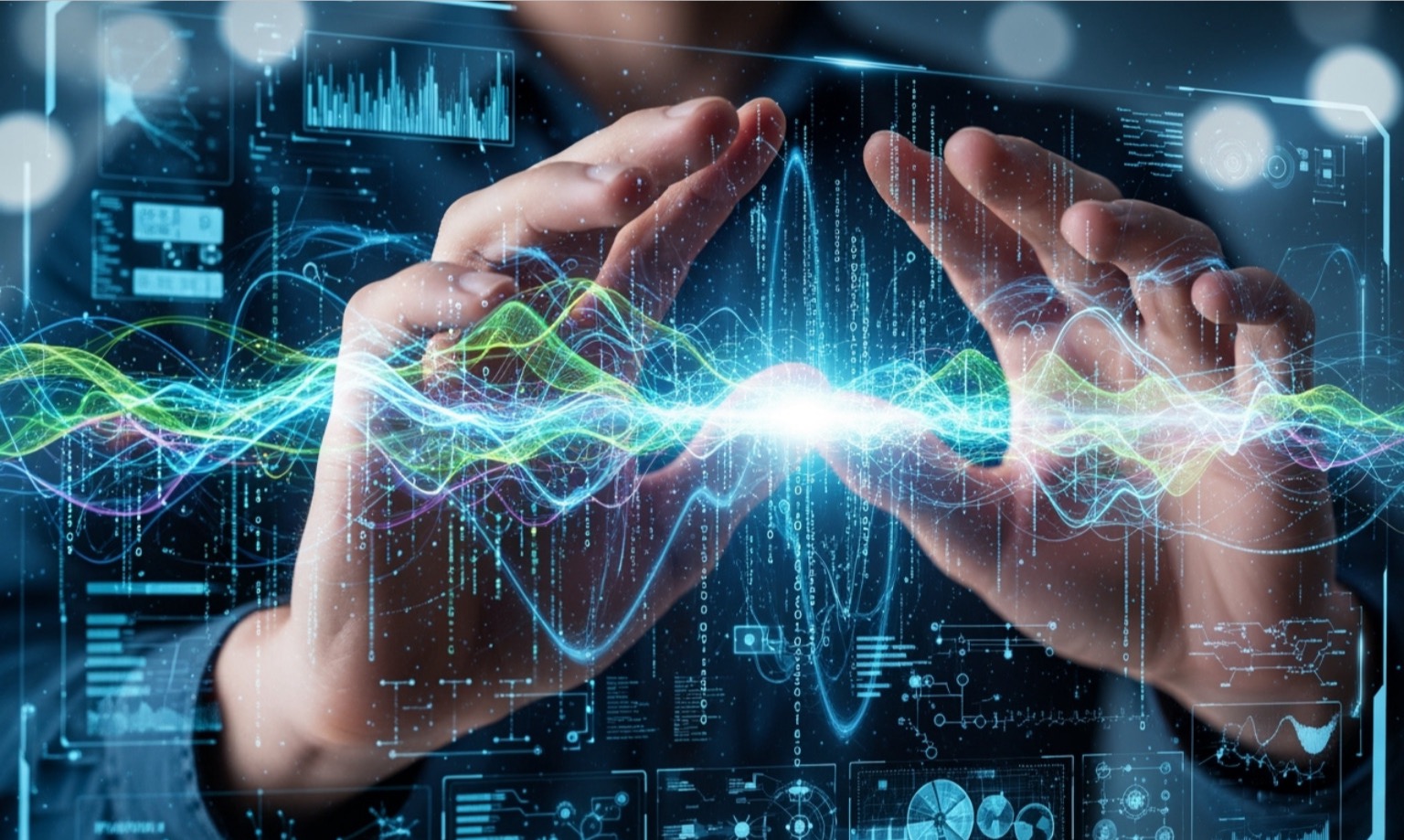 AI receiving contextual information from a human, showing knowledge flowing to the AI - prompt engineering framework