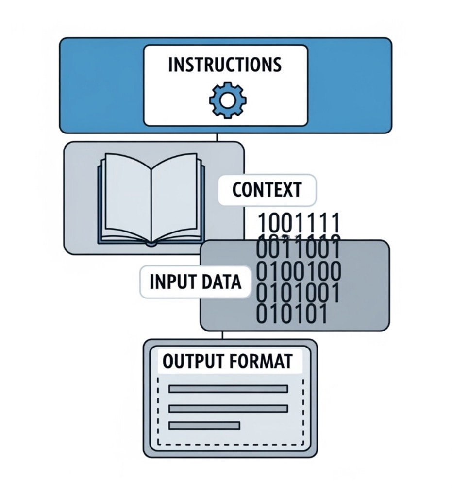 well-structured prompt components - Prompt engineering guide