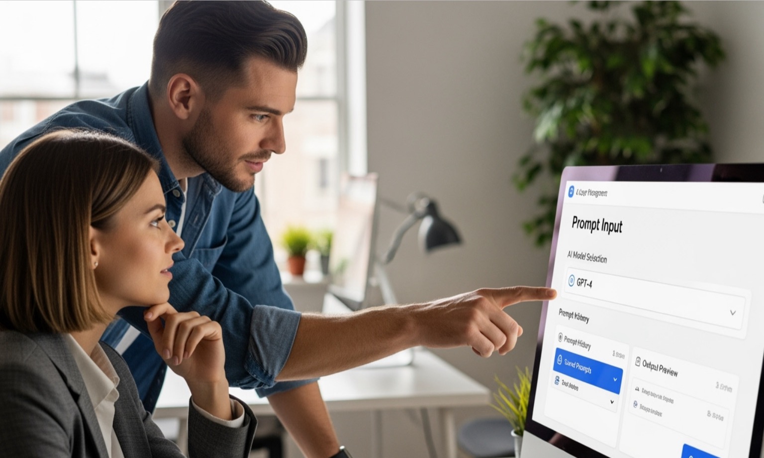 A developer handing off prompt control to a non-technical team member via a UI - AI prompt management