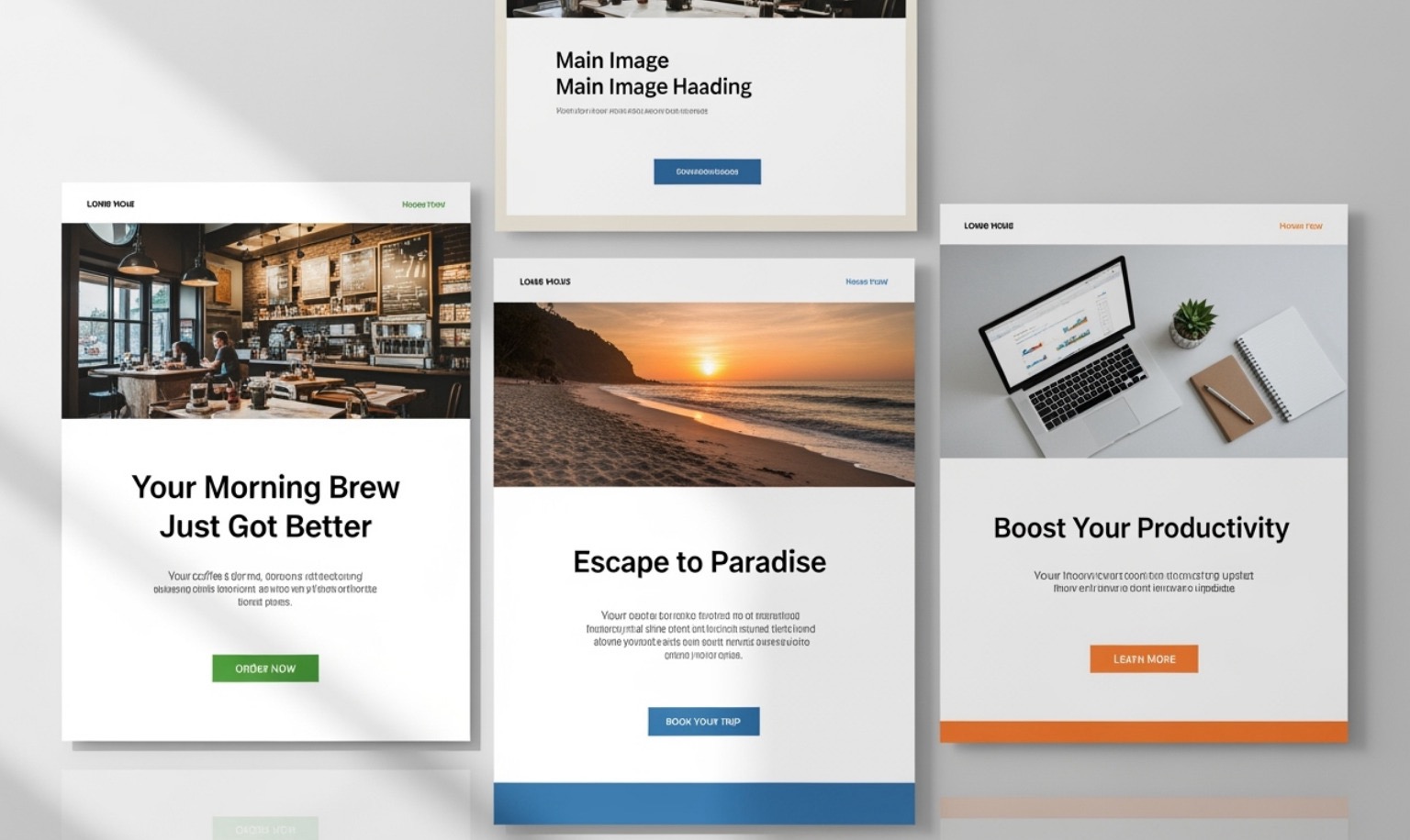different outputs from the same template, like a marketing email for different products - what is prompt template